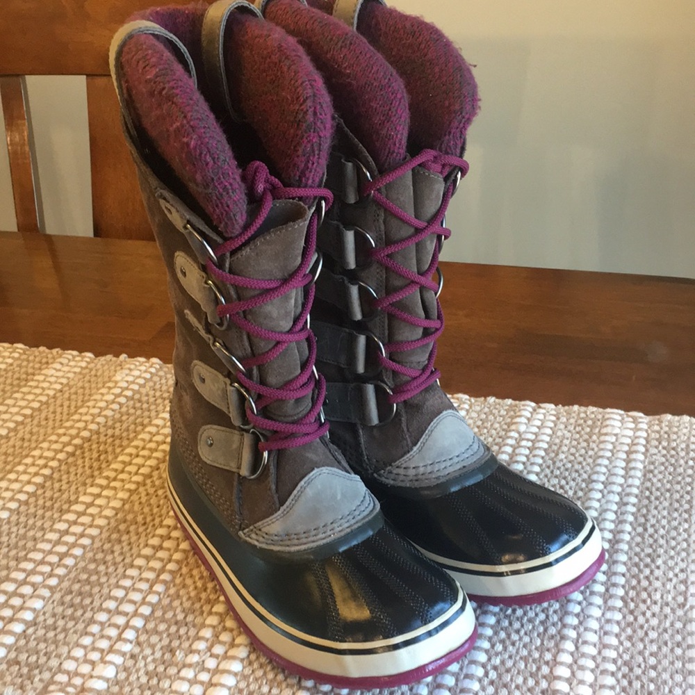 SOREL Joan of Arctic Knit Waterproof Winter/Snow Boots, Size 8